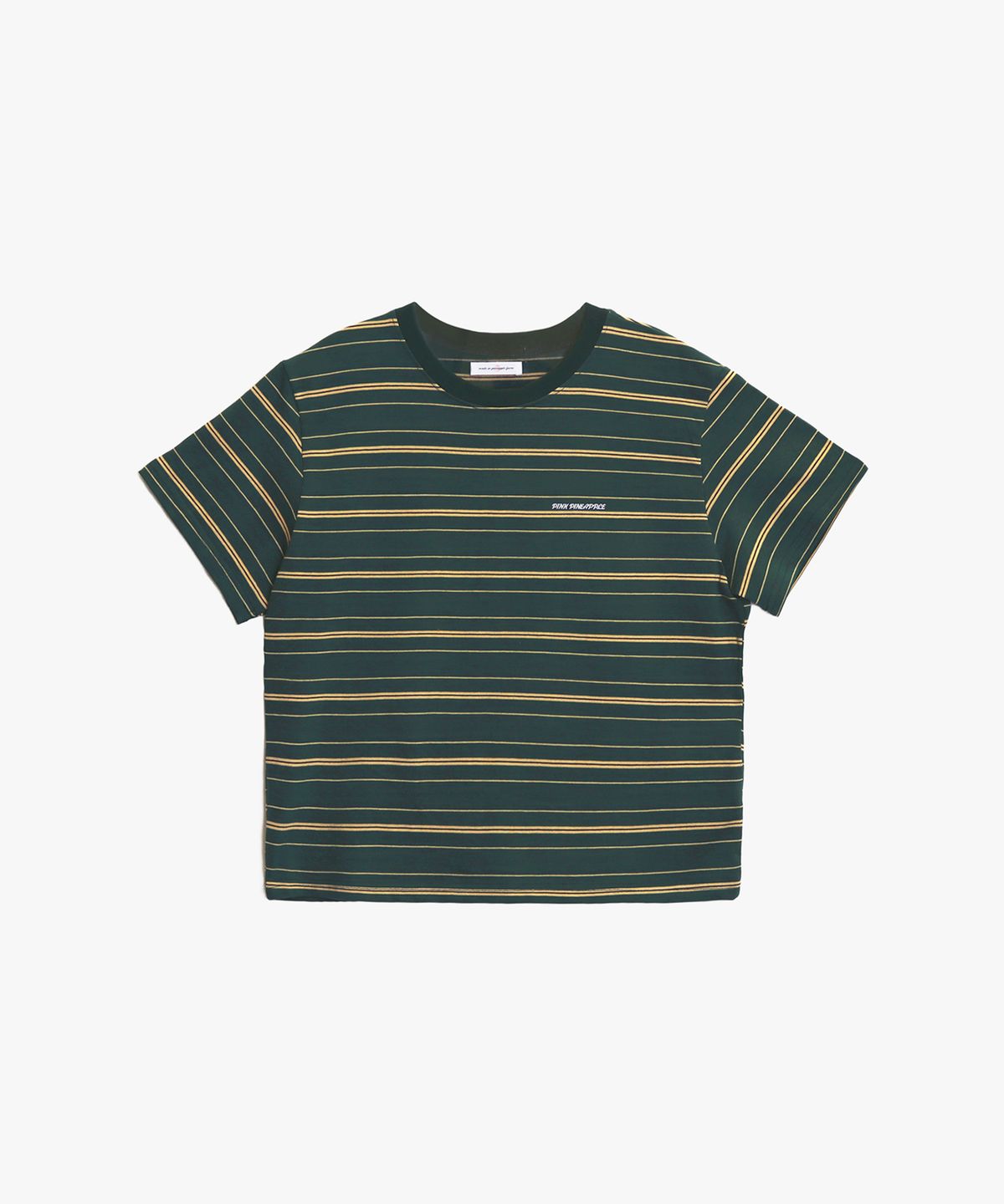 핑크파인애플(PINK PINEAPPLE) PPA MULTI-STRIPE T-SHIRT_GREEN