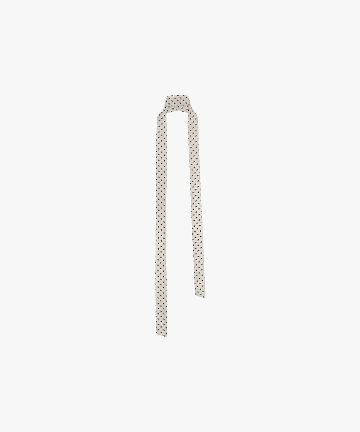 핑크파인애플(PINK PINEAPPLE) DOT CHIFFON LONG SCARF_IVORY