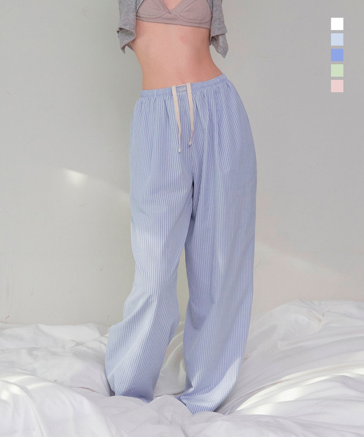 하네(HANE) 시어서커 스트라이프 팬츠 5 Color