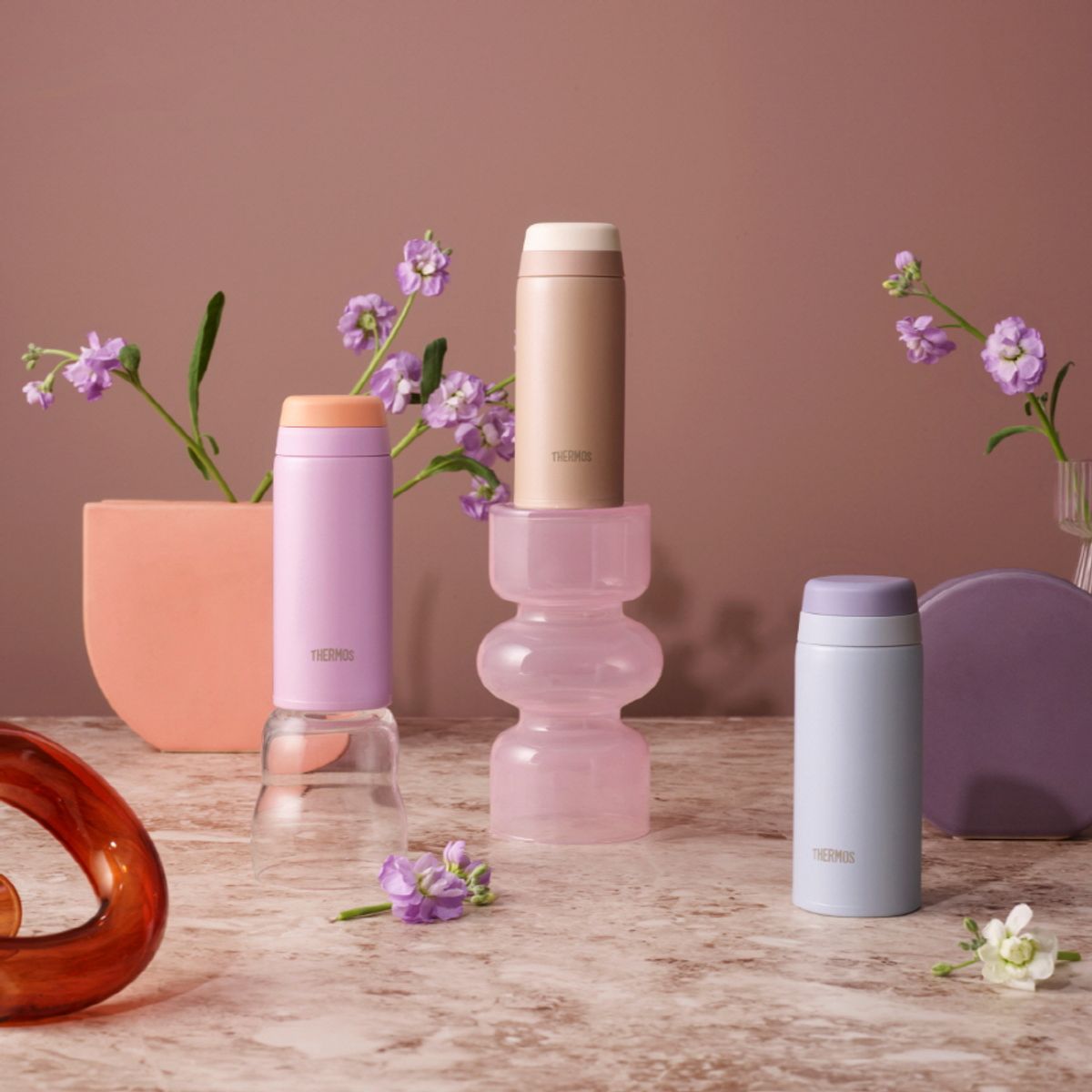 써모스(THERMOS) 보온보냉 식기세척기용 퀵오픈 이지 텀블러 JOR-250K (250ml)