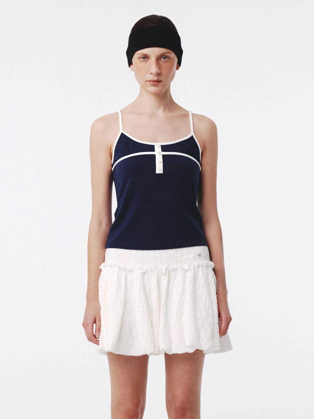 기준(KIJUN) Baby Tank Top Navy