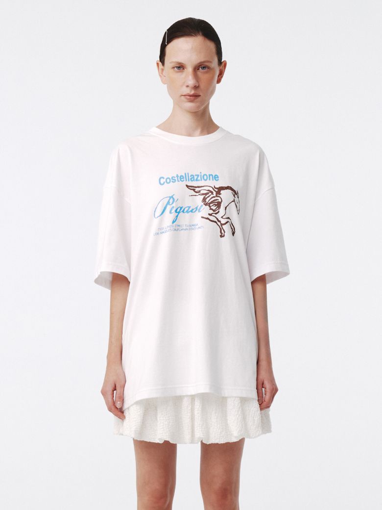 Pegasus Oversized Tee UNISEX White