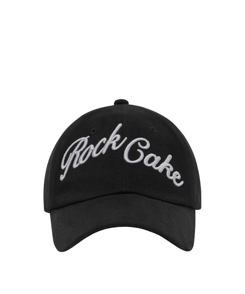 Script Pigment Ball Cap - Black