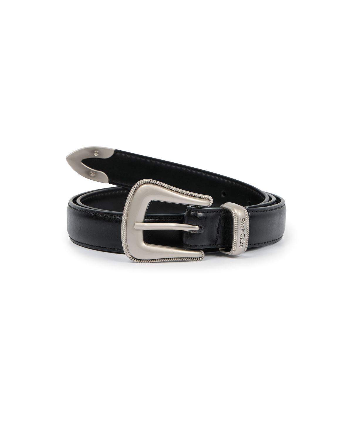락케이크(ROCKCAKE) Western Style Belt - Black