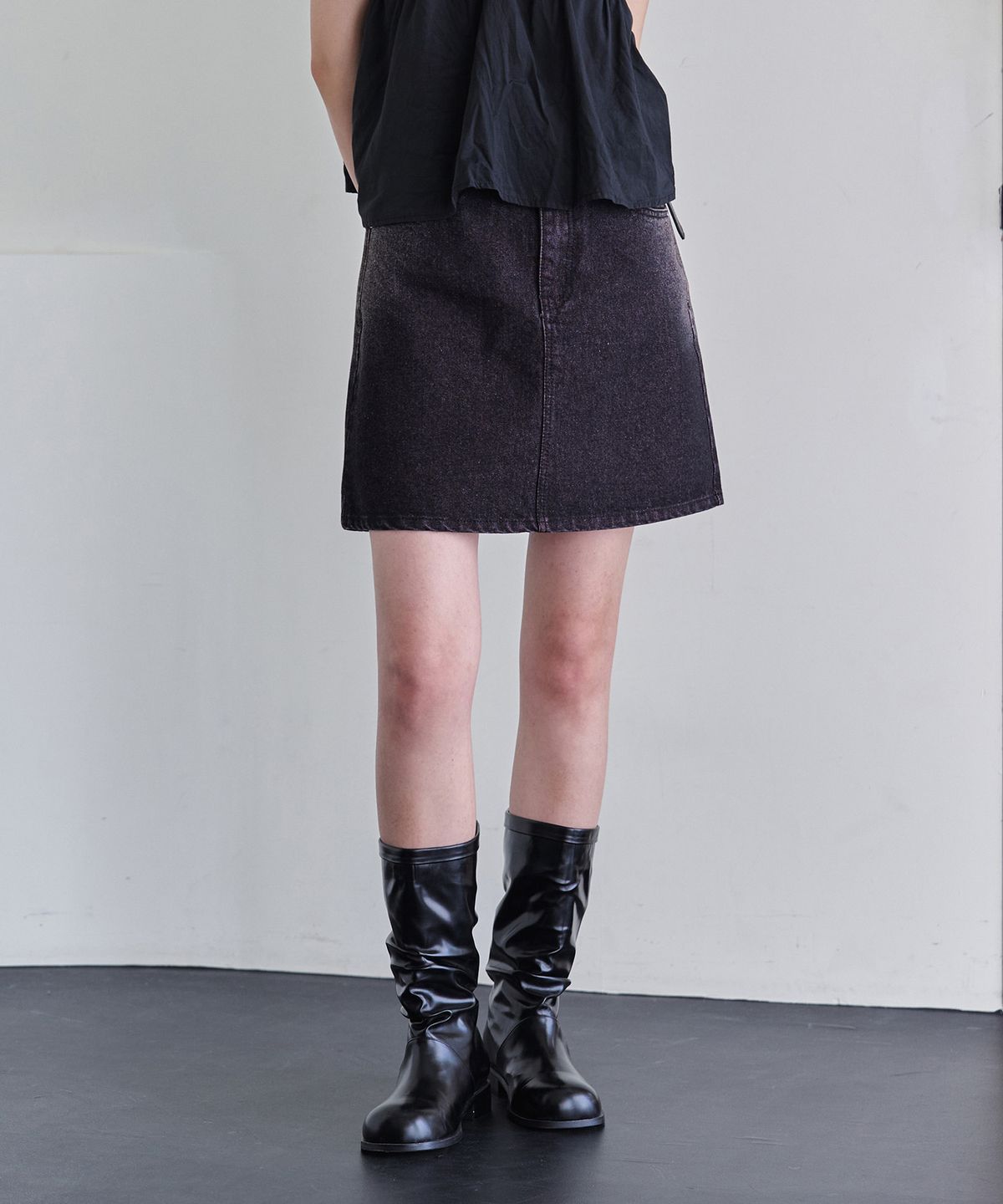 데케트 우먼(DECET WOMEN) Signature Mini Skirt DCSK001BlackPink