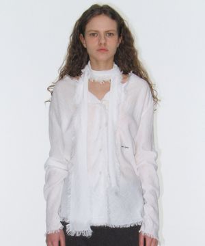 [지현서 PICK] Flow Shade Blouse - White