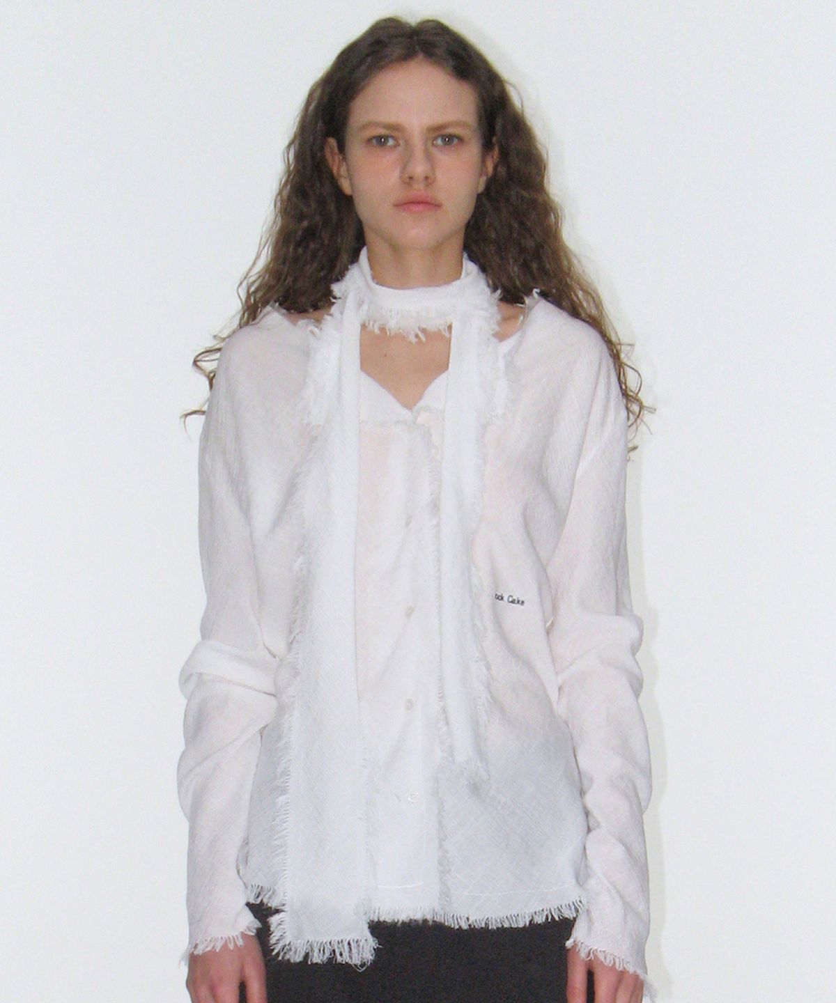 락케이크(ROCKCAKE) Flow Shade Blouse - White