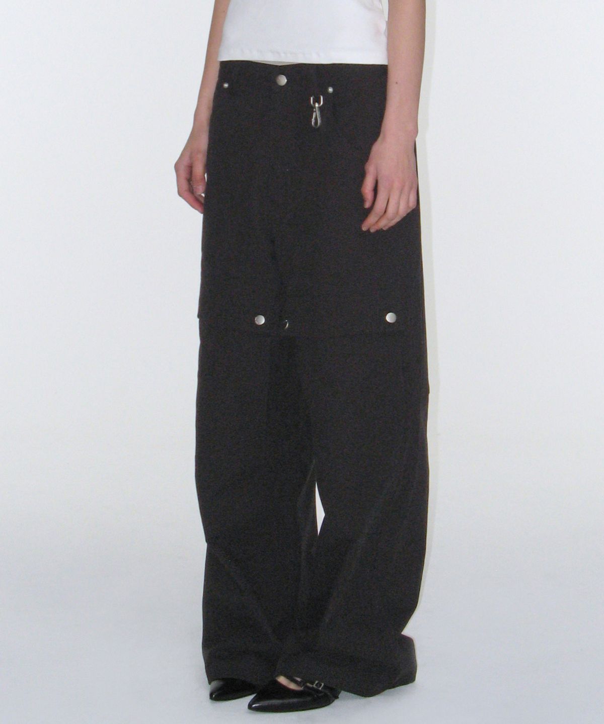 락케이크(ROCKCAKE) Front Pocket Pants - Black