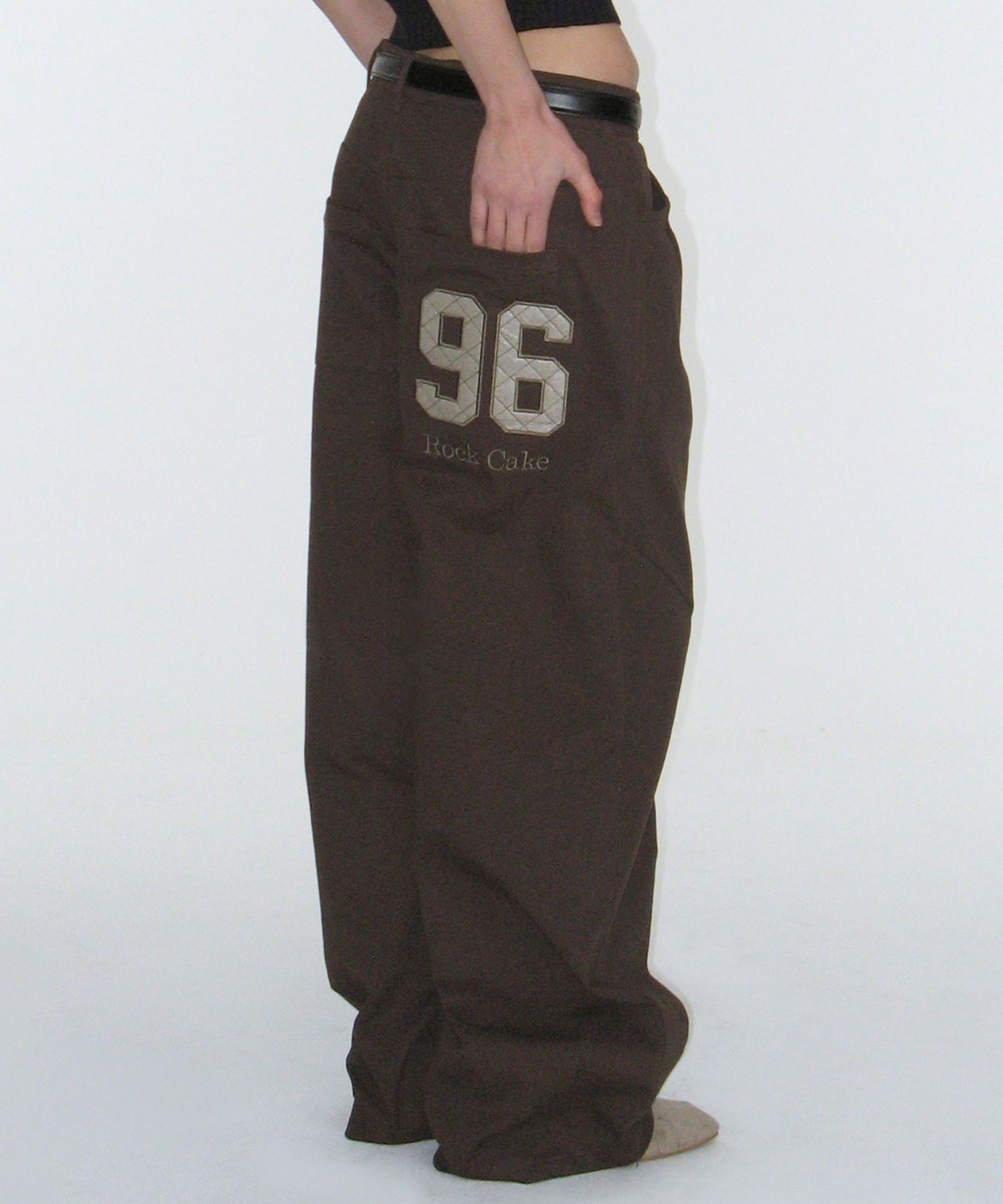 パンツ ROCKCAKE 96 Applique Pants MUSINSA | ROCKCAKE 96 Applique Pants - Brown