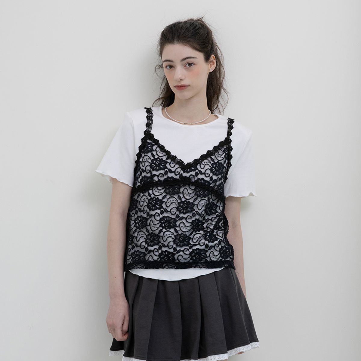 에이앤레이(AEIREI) AR_Lace short sleeve set top_WHITE