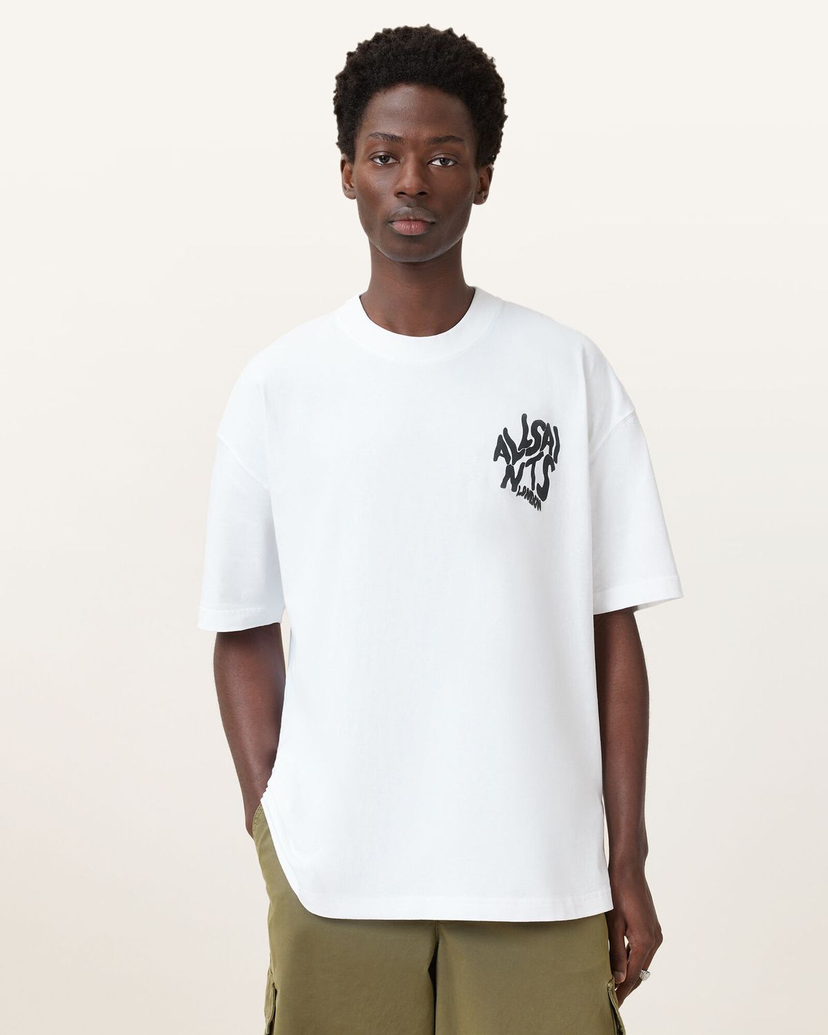 올세인츠(ALLSAINTS) 올란도 크루 티셔츠 M066PC-7266