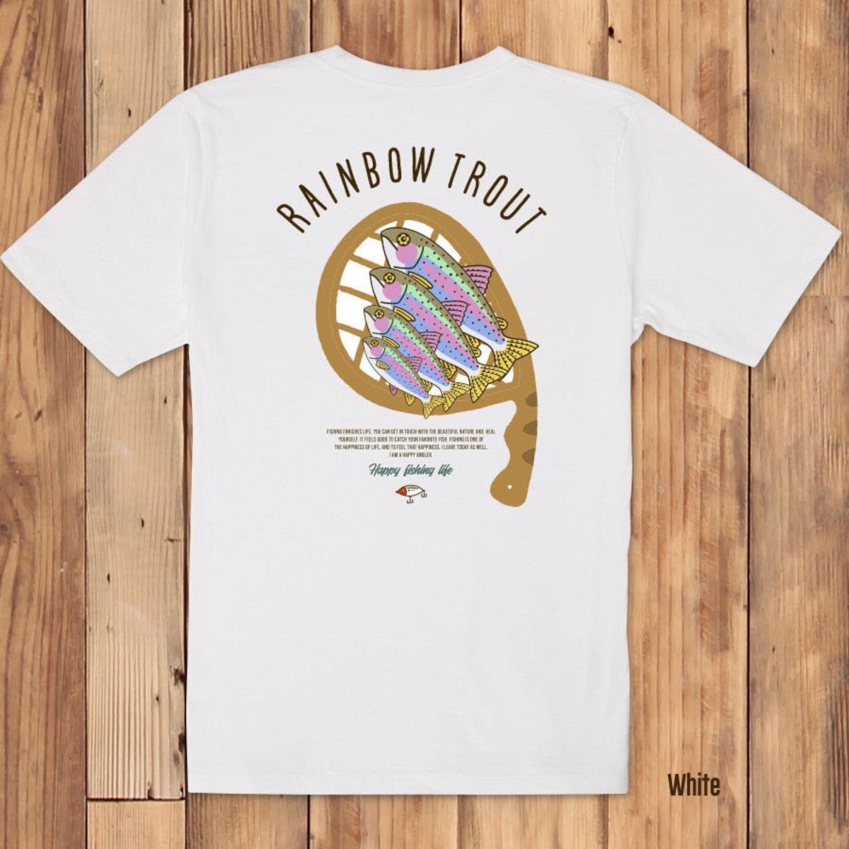 돌돌(DOLDOL) FICO_tshirts-263 피코앵글러 낚시 브랜드 무지개송어 디자인 티셔츠 반팔티