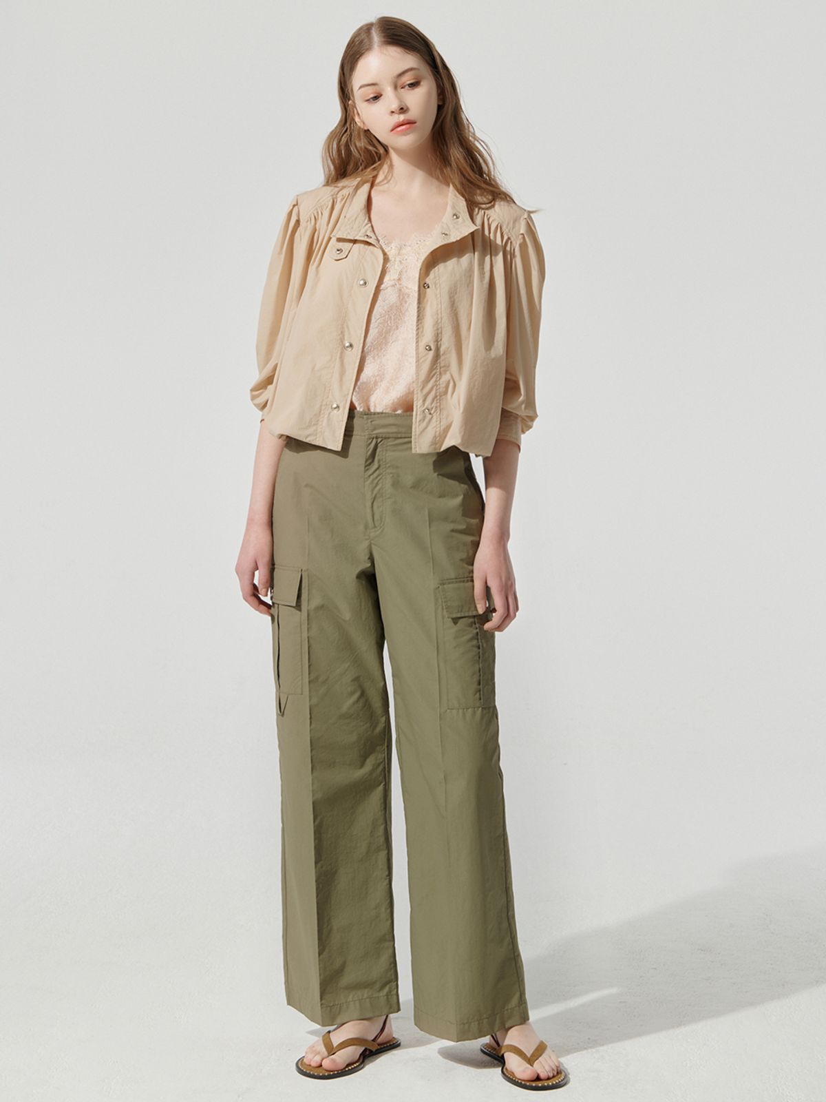 메르시앤에스(MERCIANNES) Out Pocket Wide Pants _MB3LPN1