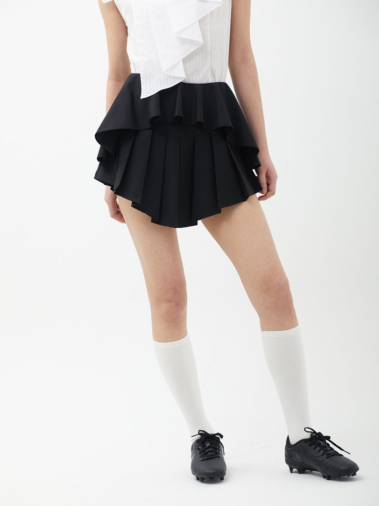 레이어 스커트 (블랙)