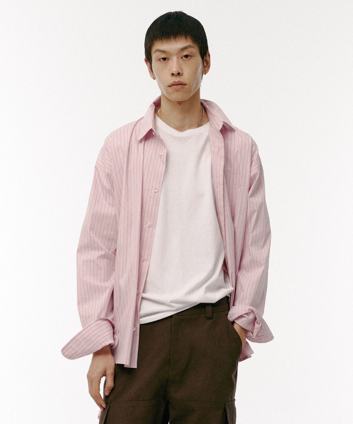 이알에이(ERA) UNISEX ERA CLASSIC SHIRTS - PINK STRIPE
