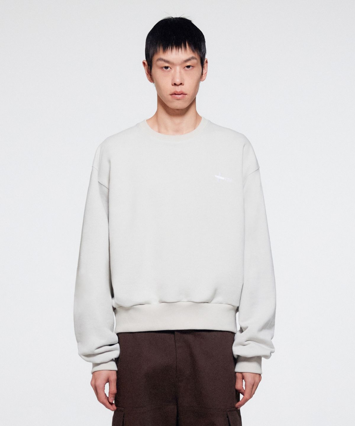 이알에이(ERA) UNISEX ERA HEAVY SWEATSHIRTS - LIGHT GRAY