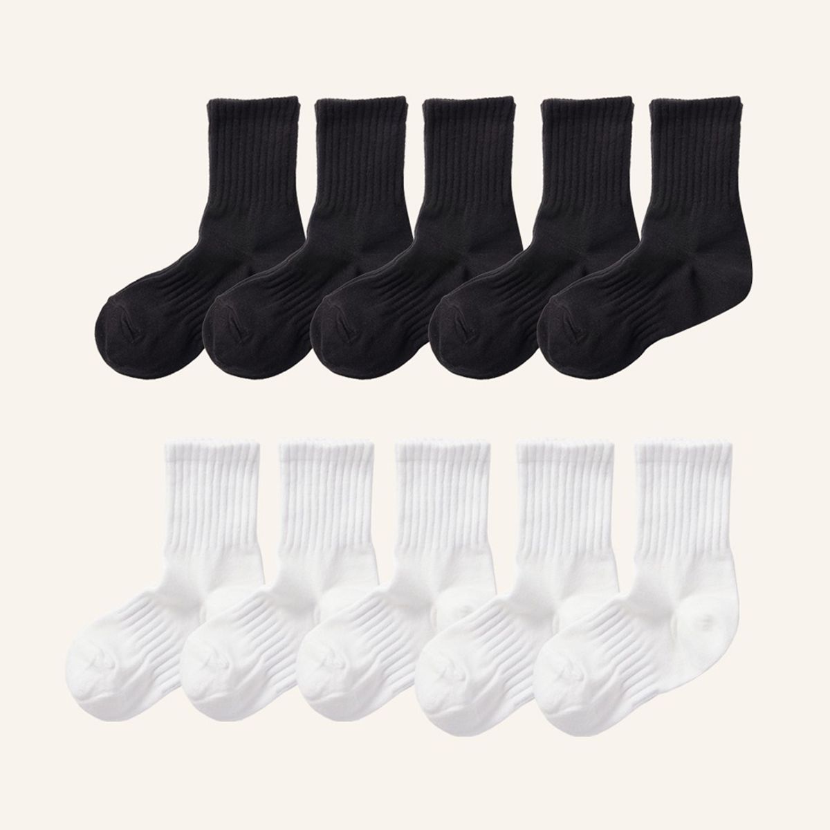 꼬까참새(KOKACHARM) 주니어 성인 양말 데일리 5PACK