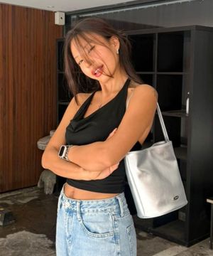 러브 미니백 실버 [파우치세트]