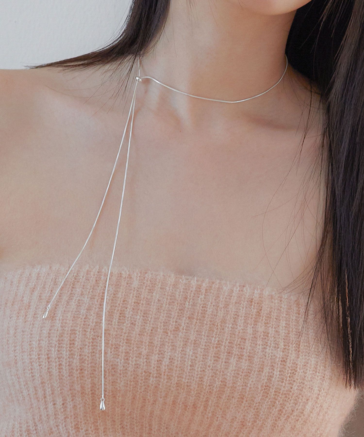 Byweekend☆[silver925] Tie necklace ネックレス MUSINSA | BYWEEKEND Tie necklace