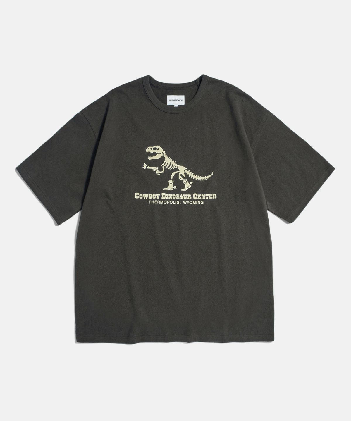 에스피오나지(ESPIONAGE) CDC T-Rex Heavyweight Tee Vintage Black