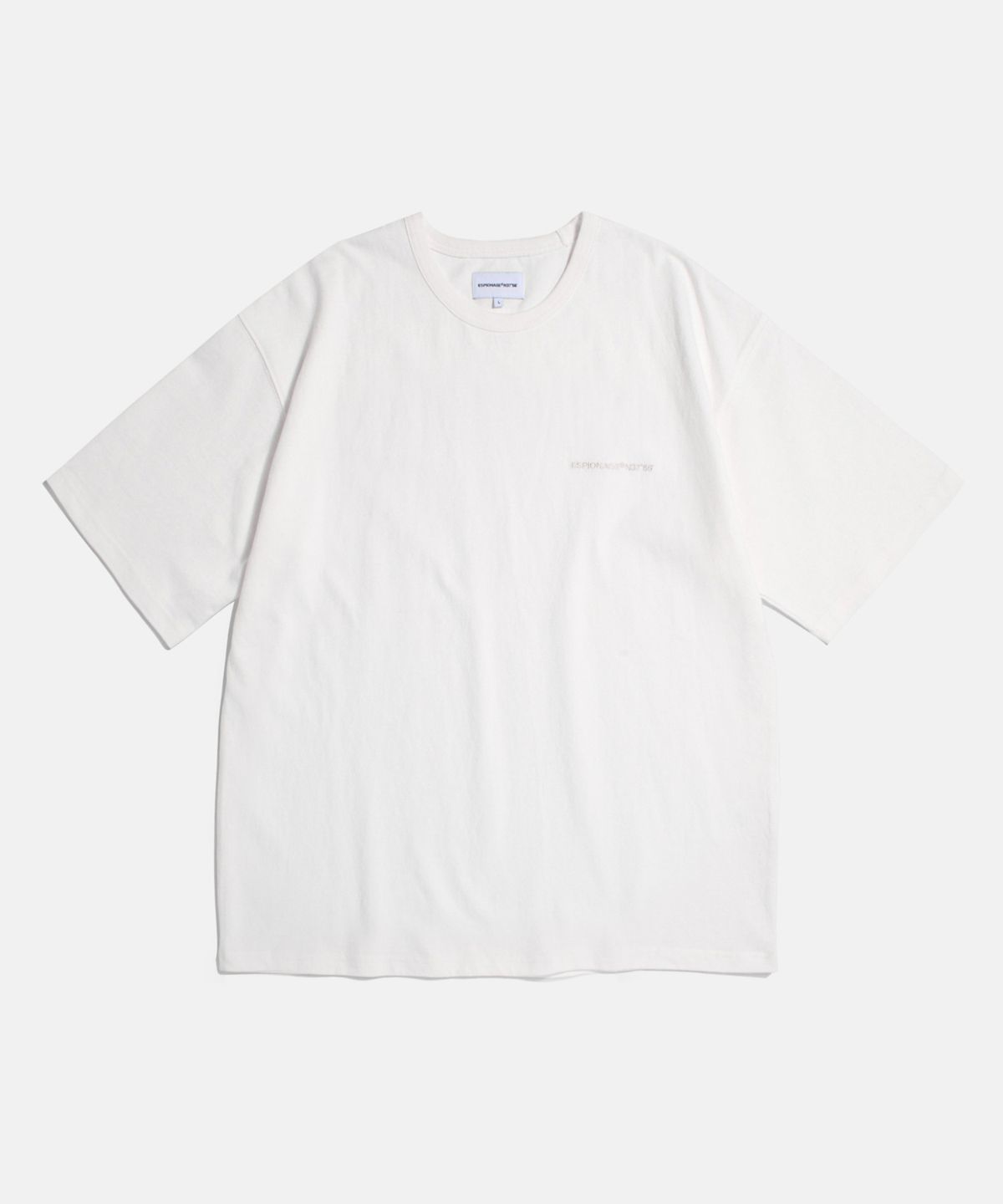에스피오나지(ESPIONAGE) Standard Logo Heavyweight Tee Off White