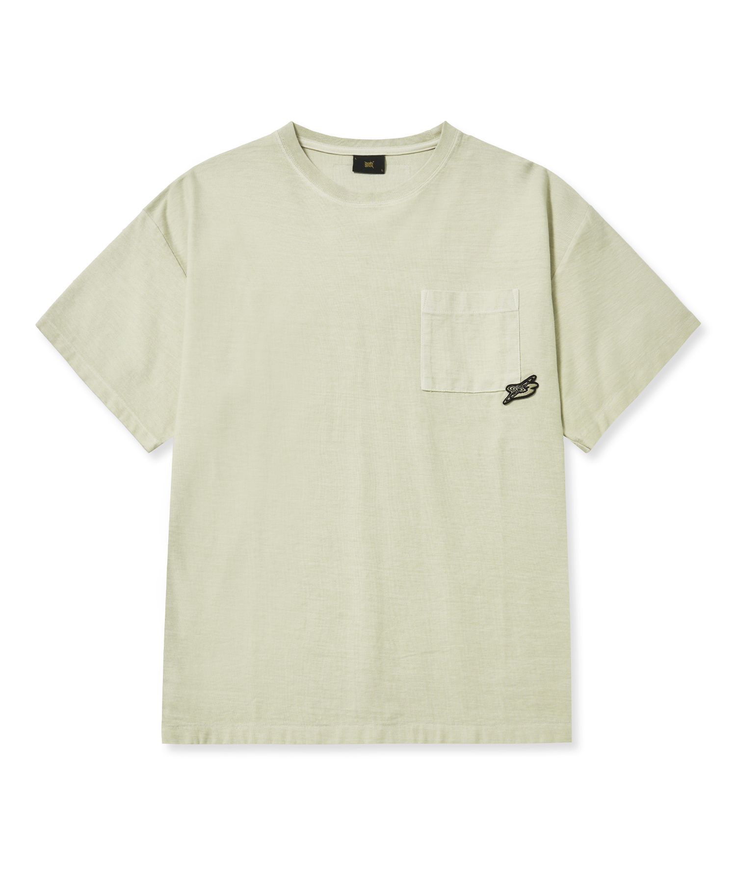 MUSINSA | BROWNBREATH B PIGMENT POCKET TEE - BEIGE