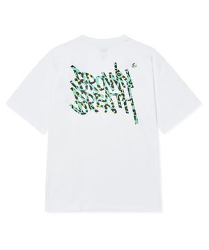 LEOPARD TAG TEE - WHITE