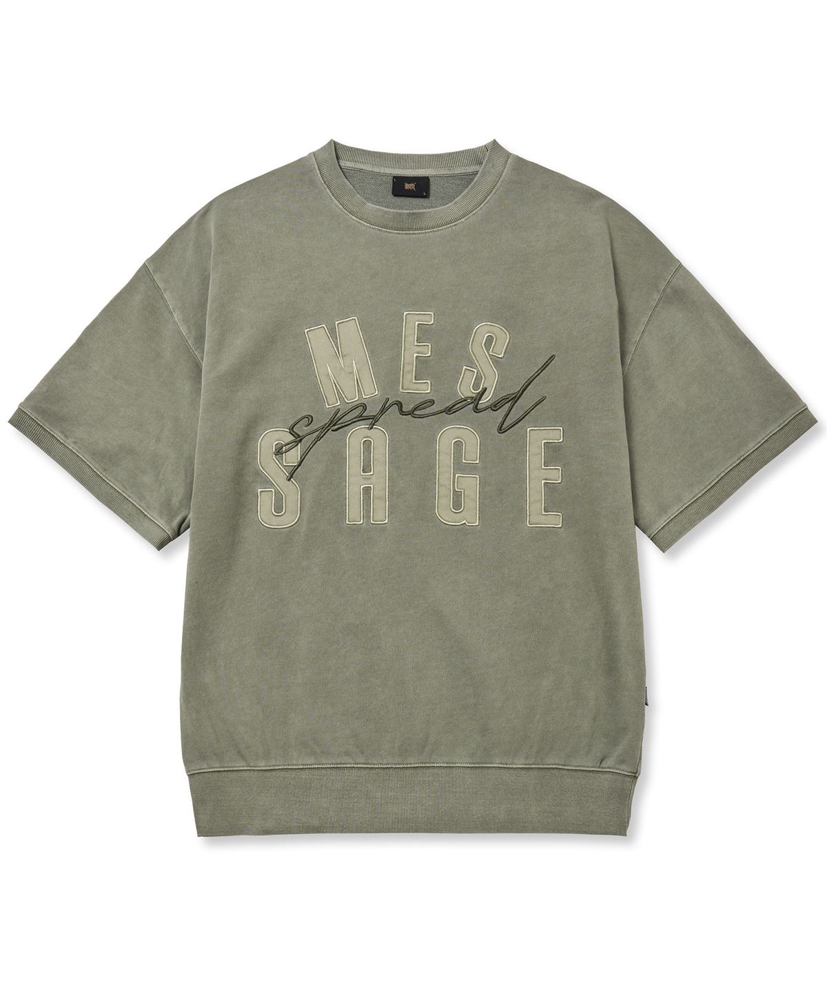 브라운브레스(BROWNBREATH) MES PIGMENT TEE - KHAKI