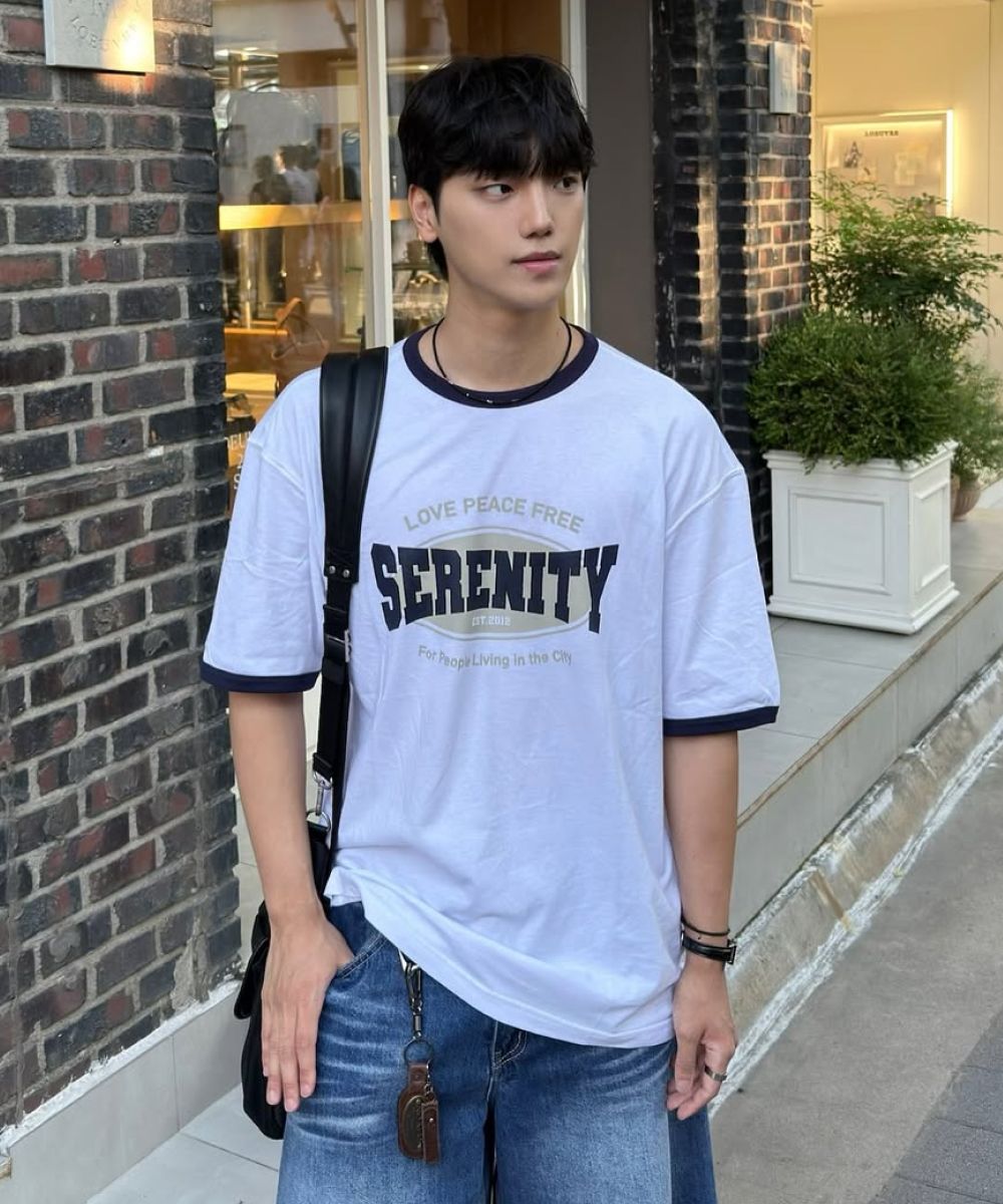 ★Urbandtype.★ Serenity Color Ringer T-Shirt Blue UBEUTS006 MUSINSA | URBANDTYPE Serenity Color Ringer T-shirt_5color