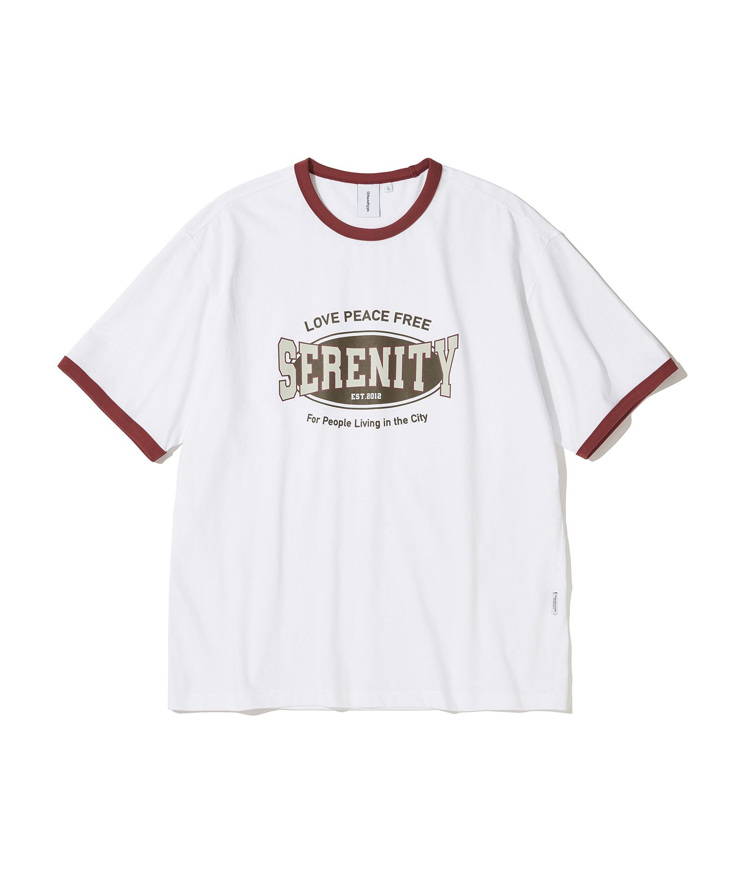 ★Urbandtype.★ Serenity Color Ringer T-Shirt Melange Gray U MUSINSA | URBANDTYPE Serenity Color Ringer T-Shirt_Red