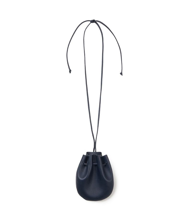 Moon Jar - Shaped  Belted Bag_Navy(달항아리 모양 벨트백_네이비)