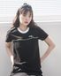 W PIPING FF S/S TEE(BLACK)