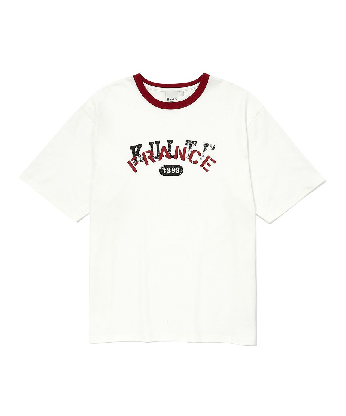 쿨트(KULTE) STAMP RINGER T-SHIRT WHITE