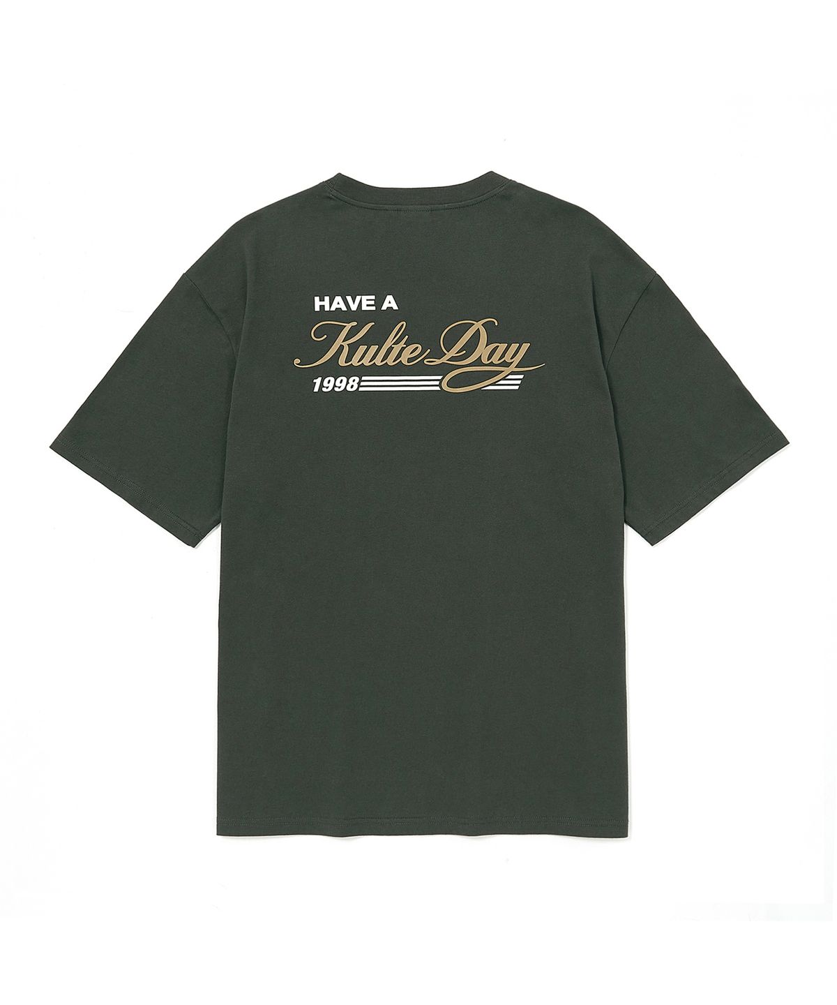 쿨트(KULTE) MELANCHORY ORBIT T-SHIRT KHAKI
