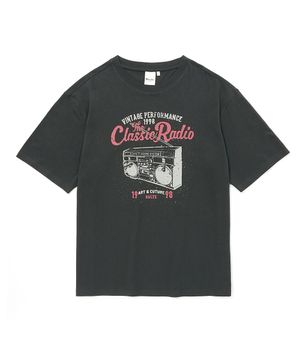 RETRO RADIO T-SHIRT GREY