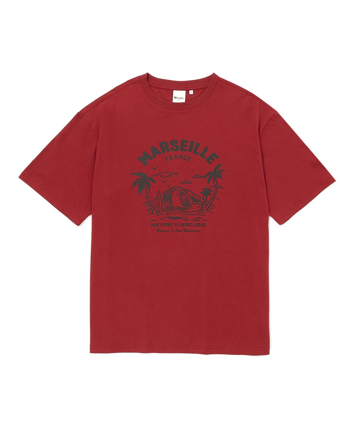 쿨트(KULTE) TROPICAL T-SHIRT RED
