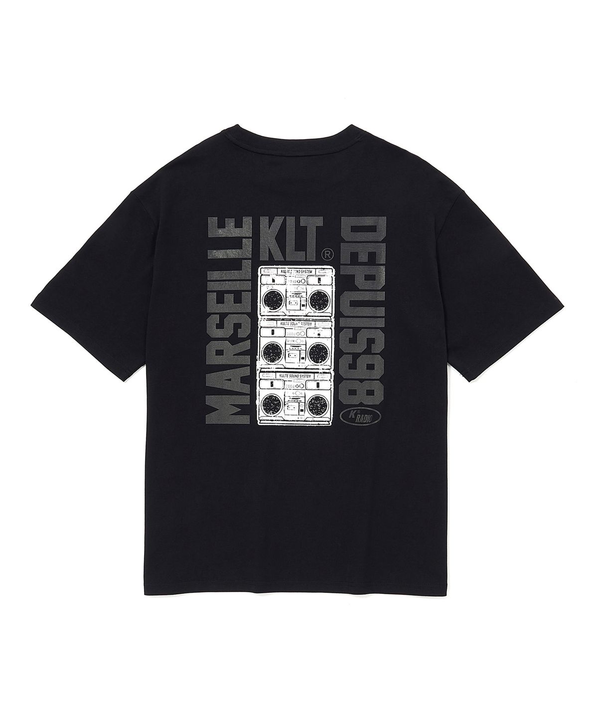 쿨트(KULTE) K-RADIO T-SHIRT BLACK