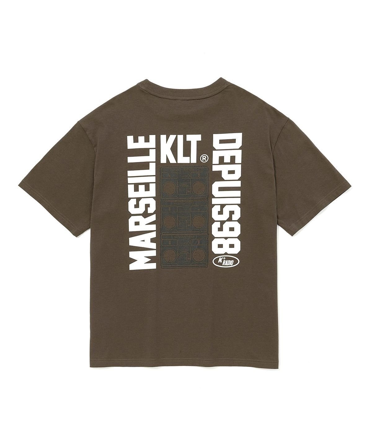 쿨트(KULTE) K-RADIO T-SHIRT BROWN