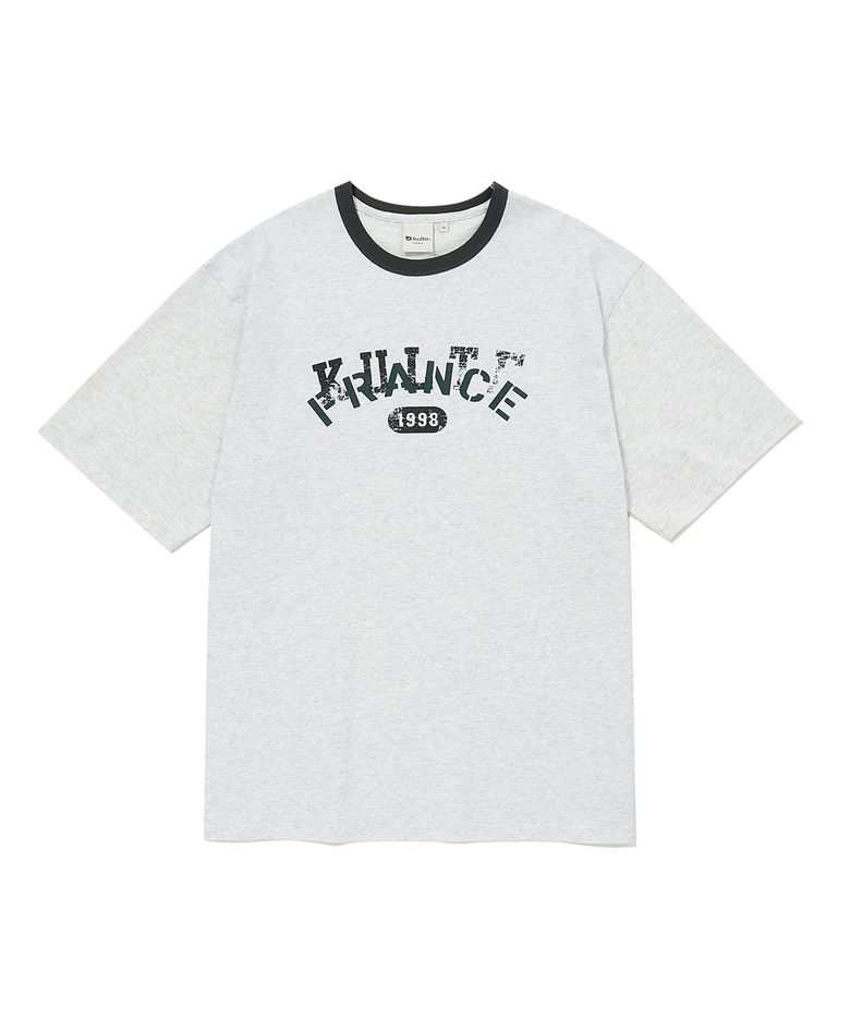 STAMP RINGER T-SHIRT L.MELANGE