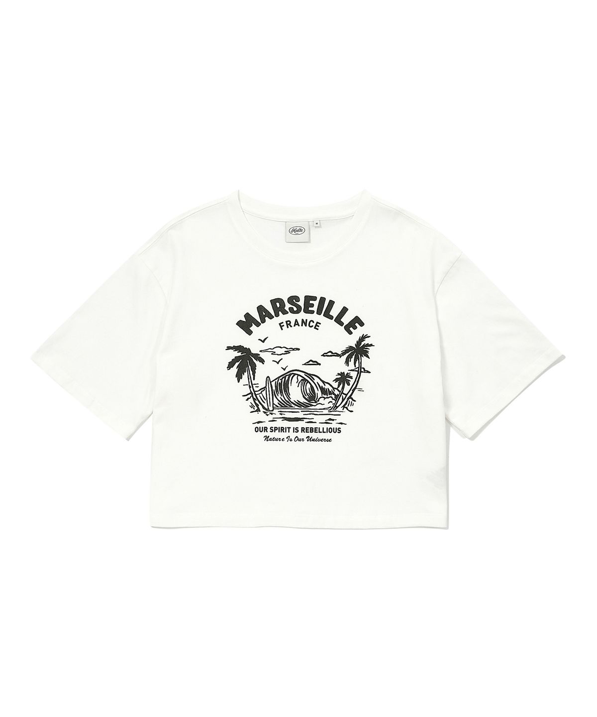 쿨트(KULTE) TROPICAL WOMEN T-SHIRT WHITE