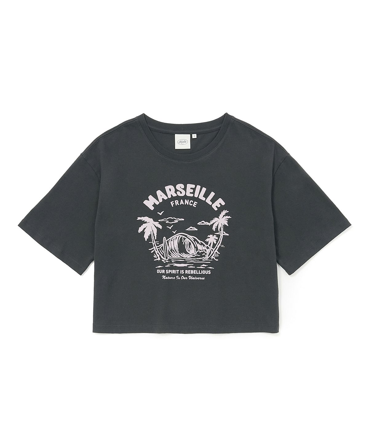 쿨트(KULTE) TROPICAL WOMEN T-SHIRT GREY