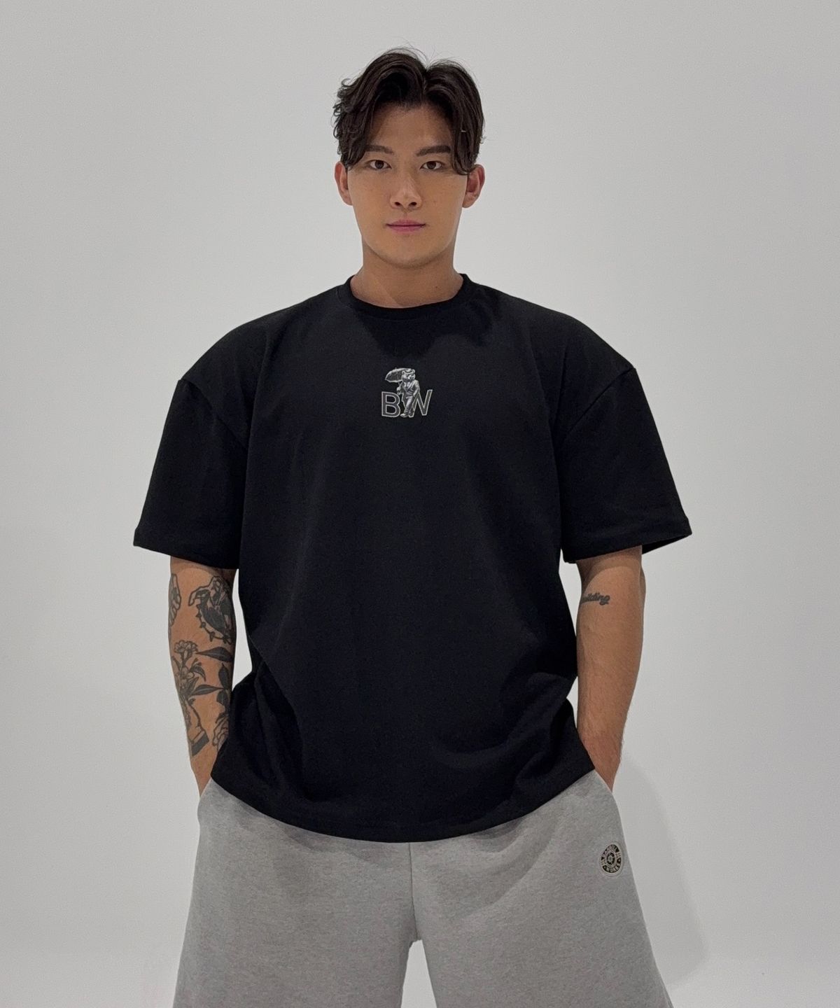 바벨웍스(BARBELLWORKS) 엄브렐라 특양면오버핏