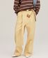 LINEN BELTED CHINO PANTS BEIGE