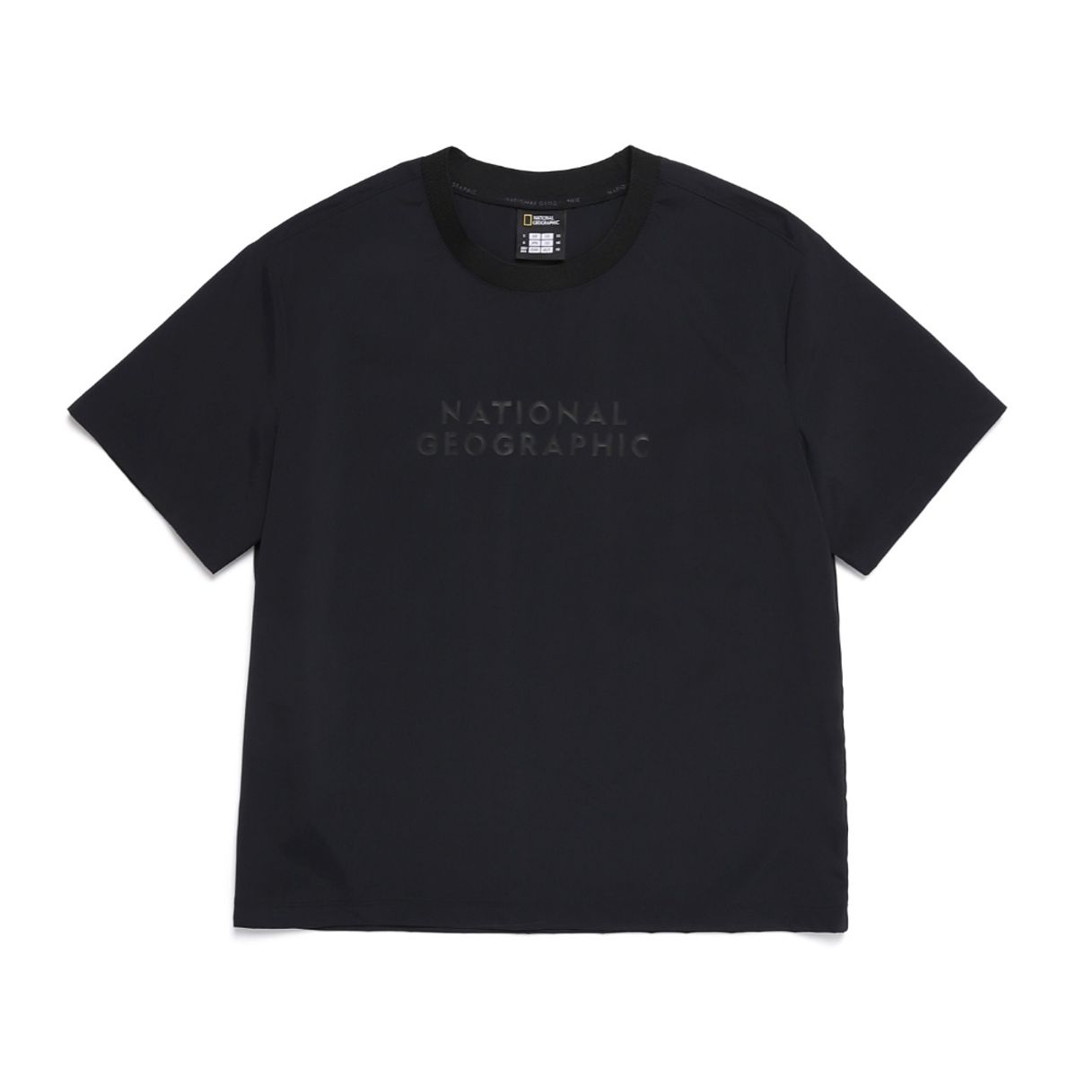 내셔널지오그래픽(NATIONALGEOGRAPHIC) N252WTS971 여성 프로즌큐브 반팔티셔츠 CARBON BLACK