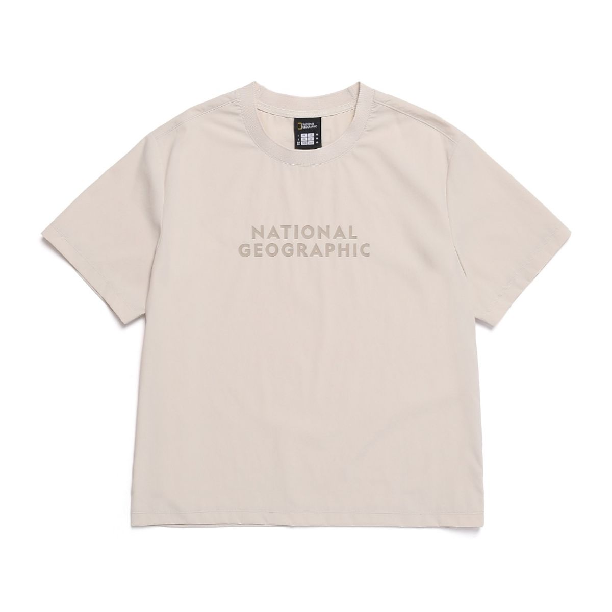 내셔널지오그래픽(NATIONALGEOGRAPHIC) N252WTS971 여성 프로즌큐브 반팔티셔츠 OAK BEIGE