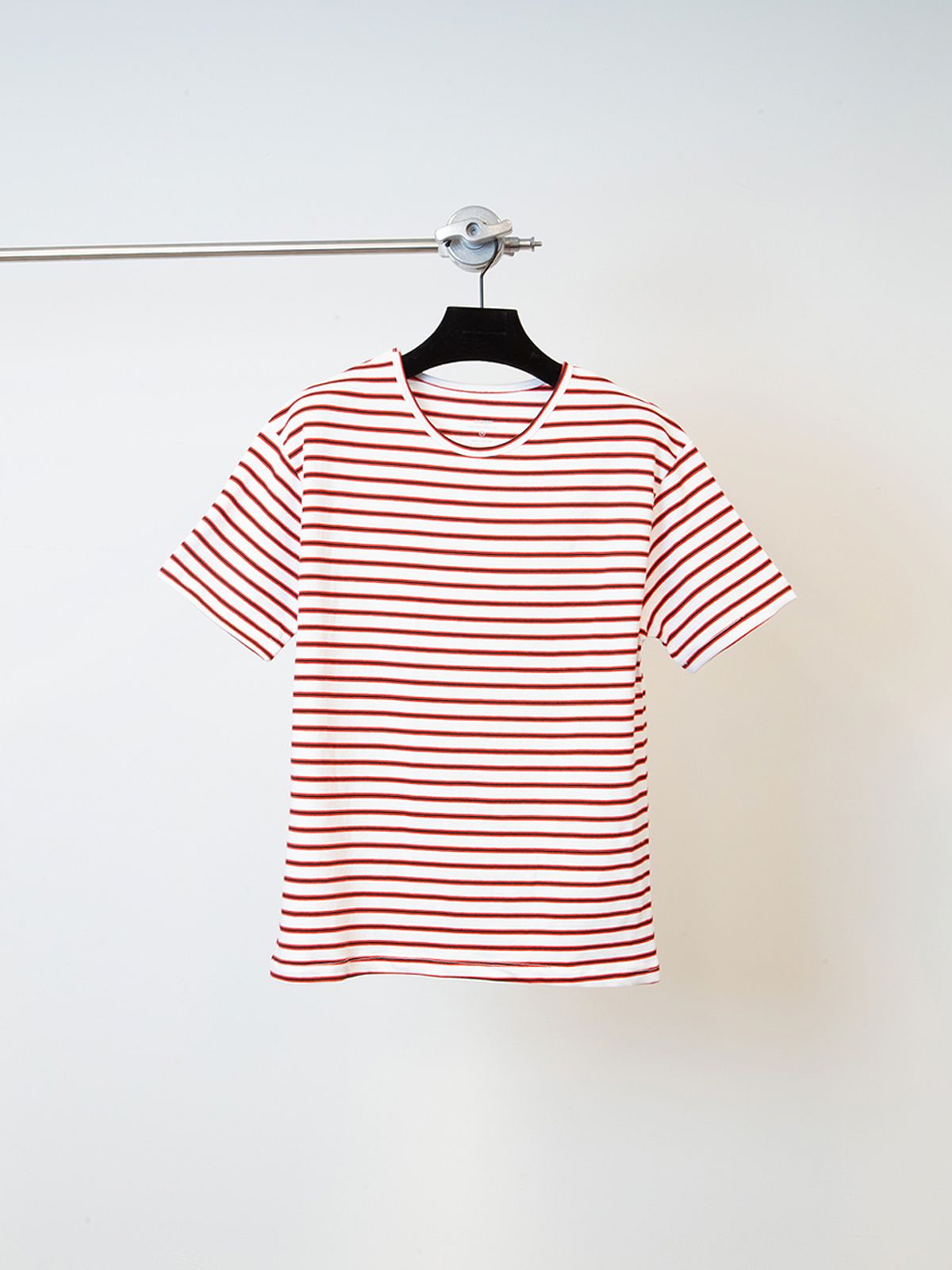 고저(GOZER) PIPI STRIPE T-SHIRT_WHITE