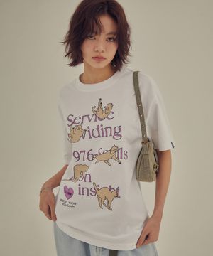 VSW Falling Cat T-Shirts White