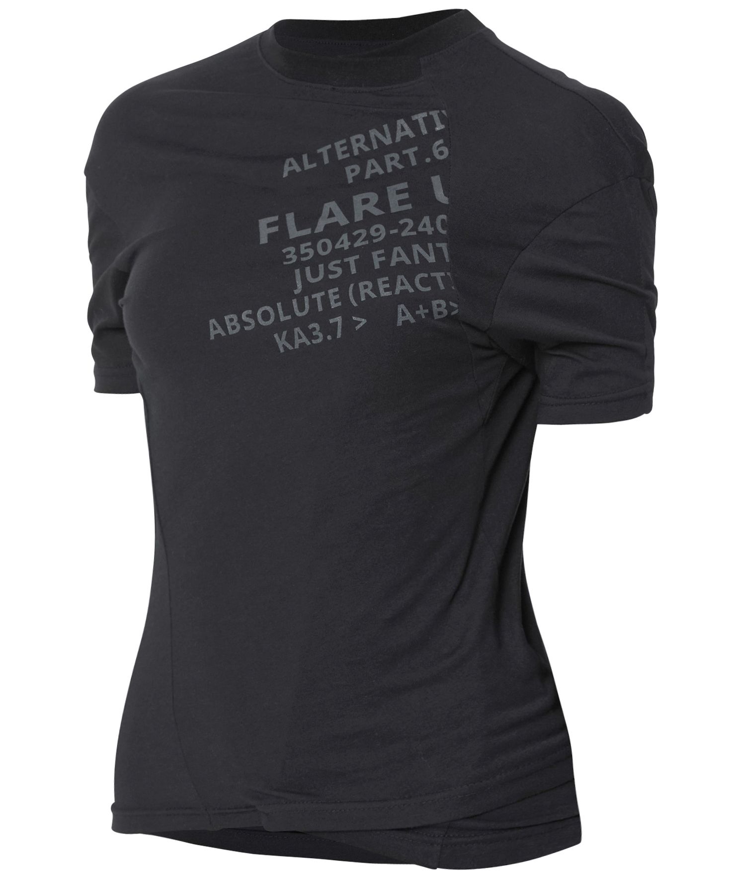 [FLARE UP]★25SS★韓国人気★Asymmetrical Layered T-Shirt MUSINSA | FLAREUP Asymmetrical Layered T-Shirt (FL-153_Black)
