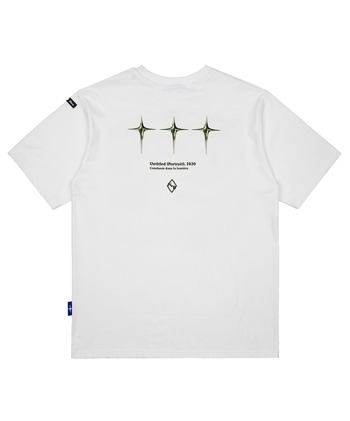 누프에블루(NEUFETBLEU) NEB silver lightning tee (off-white)