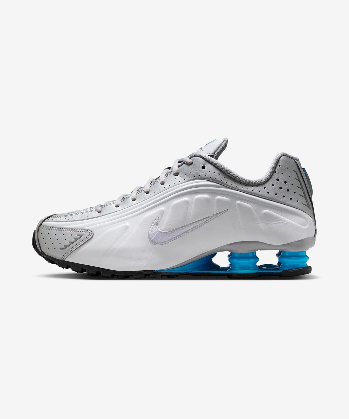 나이키(NIKE) 샥스 R4 M - 메탈릭 실버:화이트:블루 라군 / HQ1988-005
